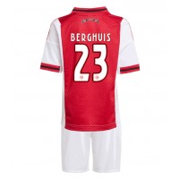 Ajax Steven Berghuis #23 Hjemmedraktsett Barn 2025-26 Kortermet (+ Korte bukser)